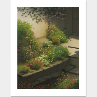 Lovely Apartment Garden - Small Romantic Art Posters and Art